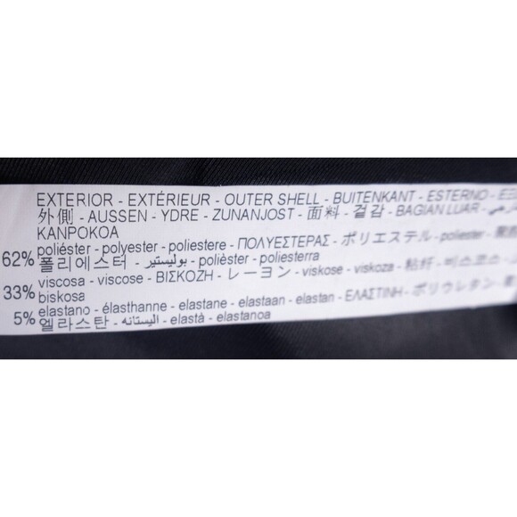 Zara Bazer Mens Sz 40 Solid Black One Button Sport Coat Jacket Blazer Poly Blend - Picture 10 of 15